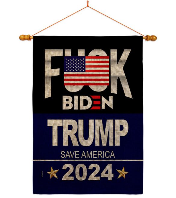 Fuck Biden Save America - Patriotic Americana Vertical Impressions Decorative Flags HG170188 Made In USA - Image 20