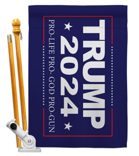 2024 Trump Pro Life - Patriotic Americana Vertical Impressions Decorative Flags HG170208 Made In USA - Image 6