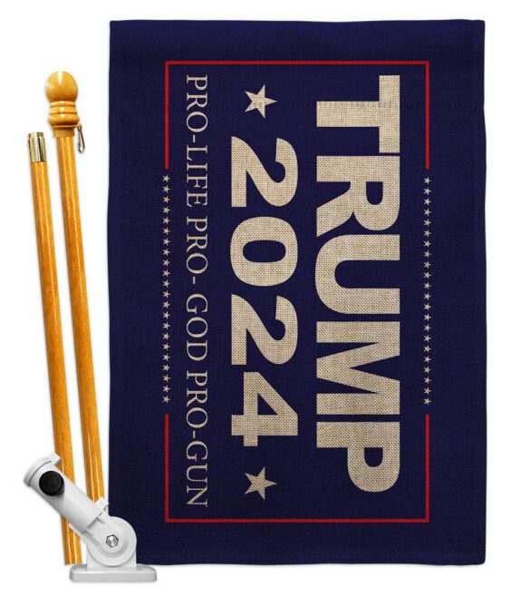 2024 Trump Pro Life - Patriotic Americana Vertical Impressions Decorative Flags HG170208 Made In USA - Image 18