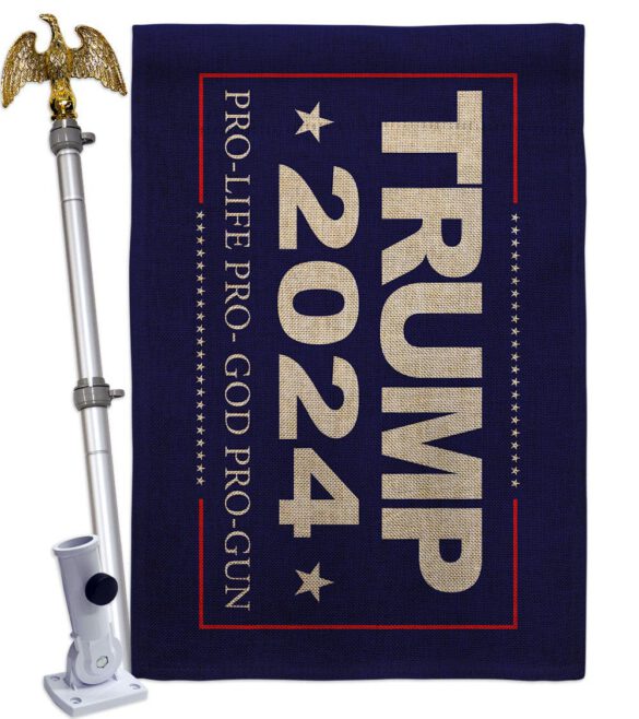 2024 Trump Pro Life - Patriotic Americana Vertical Impressions Decorative Flags HG170208 Made In USA - Image 24