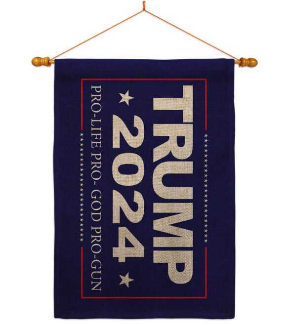 2024 Trump Pro Life - Patriotic Americana Vertical Impressions Decorative Flags HG170208 Made In USA - Image 25
