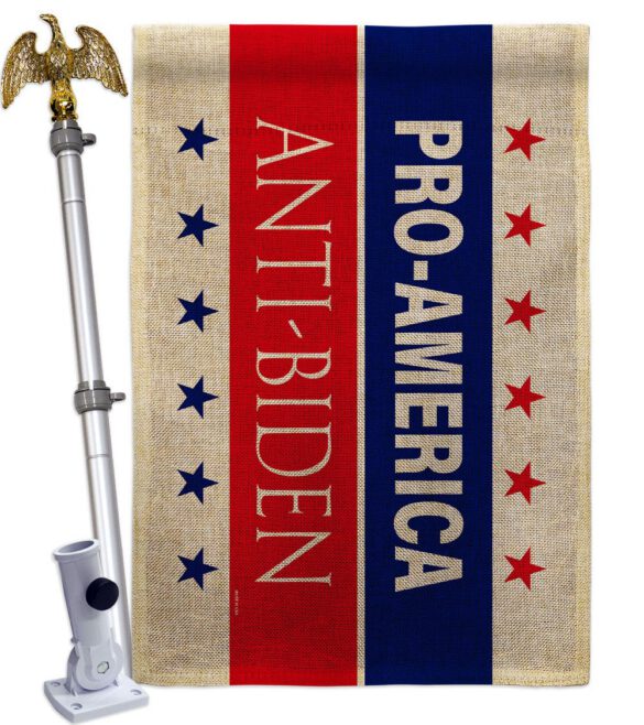 America Anti Biden - Patriotic Americana Horizontal Impressions Decorative Flags HG170251 Made In USA - Image 24