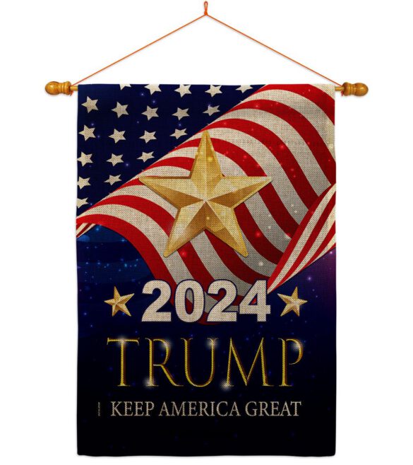 2024 Trump Keep America Great - Patriotic Americana Vertical Impressions Decorative Flags HG192181 Made In USA - Image 21