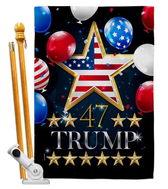 47 Trump - Patriotic Americana Vertical Impressions Decorative Flags HG192327 Made In USA - Image 6