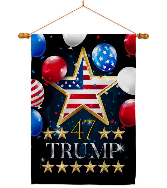 47 Trump - Patriotic Americana Vertical Impressions Decorative Flags HG192327 Made In USA - Image 11