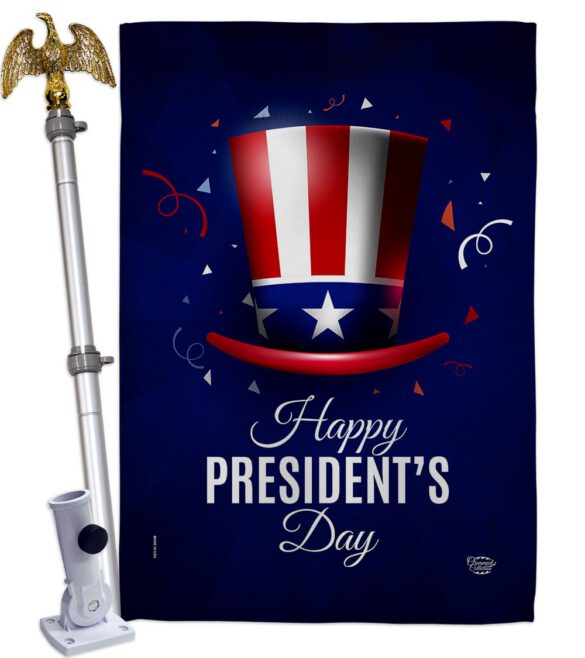 Happy President's Day - Patriotic Americana Vertical Impressions Decorative Flags HG192446 Made In USA - Image 9