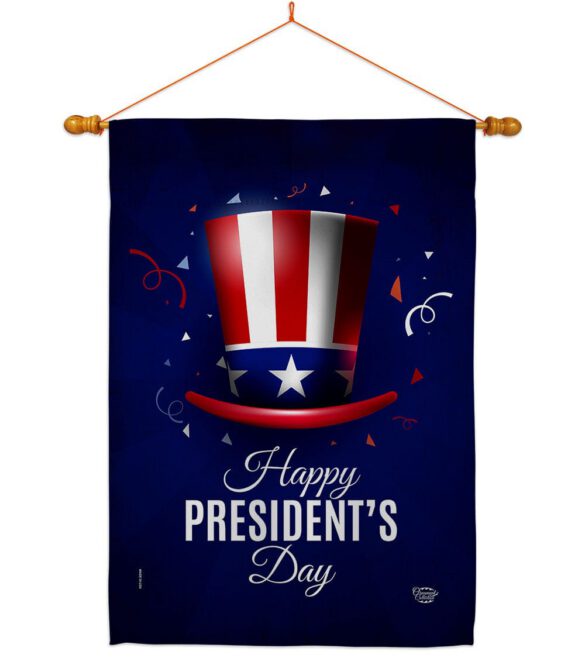Happy President's Day - Patriotic Americana Vertical Impressions Decorative Flags HG192446 Made In USA - Image 10