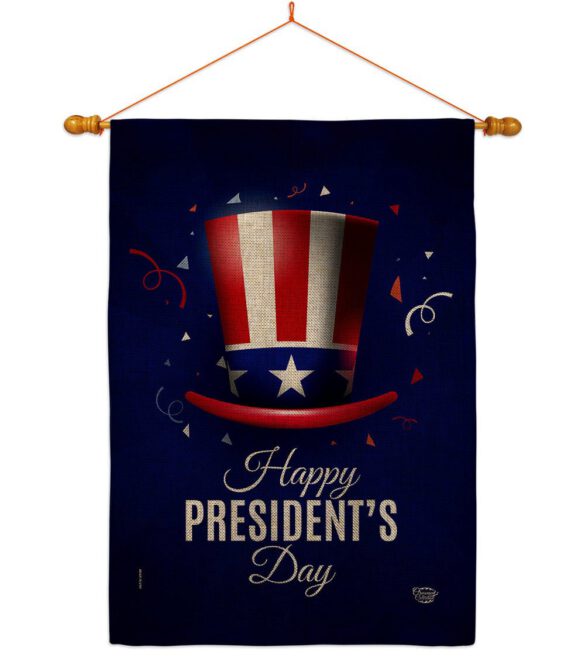 Happy President's Day - Patriotic Americana Vertical Impressions Decorative Flags HG192446 Made In USA - Image 20