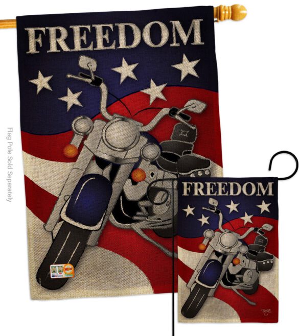 Freedom - Patriotic Americana Vertical Impressions Decorative Flags HG111045 Made In USA - Image 16
