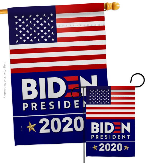 2020 Biden - Patriotic Americana Vertical Impressions Decorative Flags HG170077 Made In USA - Image 4