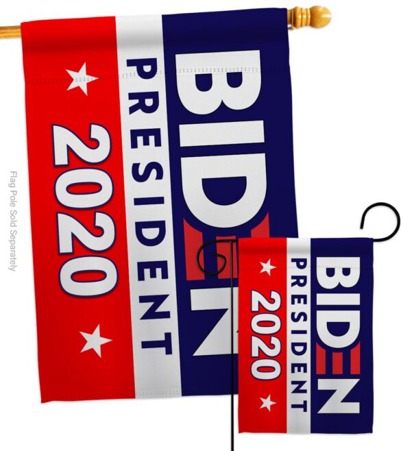 2020 Joe Biden - Patriotic Americana Vertical Impressions Decorative Flags HG170078 Made In USA - Image 4