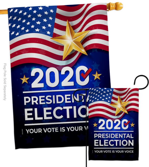 2020 Election - Patriotic Americana Vertical Impressions Decorative Flags HG170125 Made In USA - Image 4