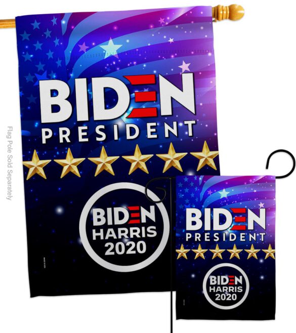 Biden Harris - Patriotic Americana Vertical Impressions Decorative Flags HG170126 Made In USA - Image 3