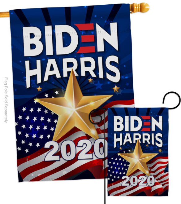 2020 Biden Harris - Patriotic Americana Vertical Impressions Decorative Flags HG170129 Made In USA - Image 4