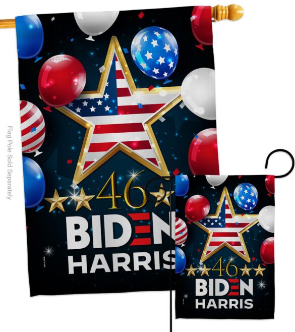 46 Biden Harris - Patriotic Americana Vertical Impressions Decorative Flags HG170158 Made In USA - Image 4