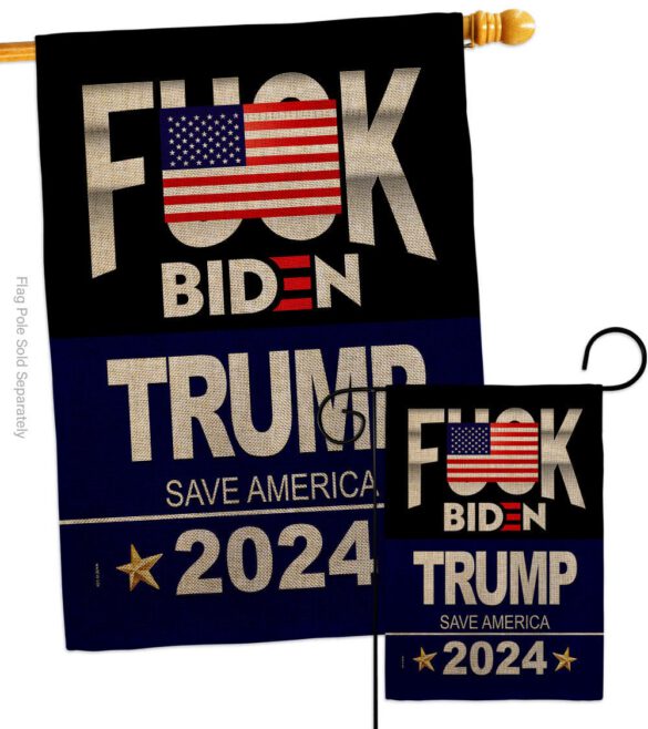 Fuck Biden Save America - Patriotic Americana Vertical Impressions Decorative Flags HG170188 Made In USA - Image 13