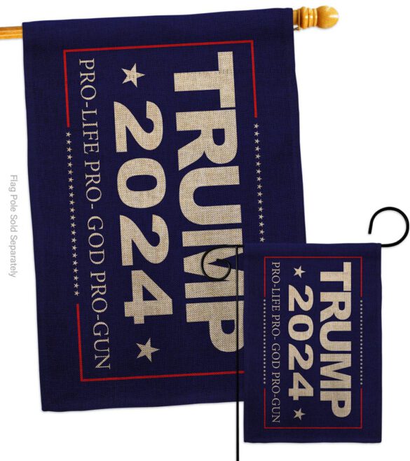 2024 Trump Pro Life - Patriotic Americana Vertical Impressions Decorative Flags HG170208 Made In USA - Image 16