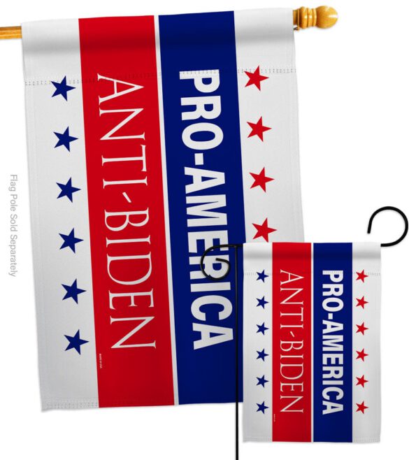 America Anti Biden - Patriotic Americana Horizontal Impressions Decorative Flags HG170251 Made In USA - Image 4