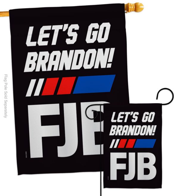 FJB Go Brandon - Patriotic Americana Vertical Impressions Decorative Flags HG170256 Made In USA - Image 3