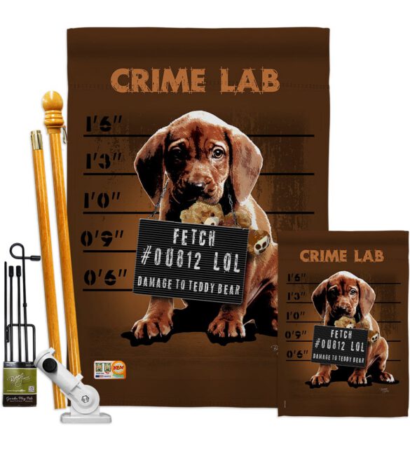 Crime Lab - Pets Nature Vertical Impressions Decorative Flags HG110002 Made In USA - Image 6