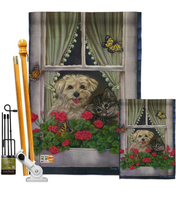Faithfully Yours - Pets Nature Vertical Impressions Decorative Flags HG110056 Made In USA - Image 6