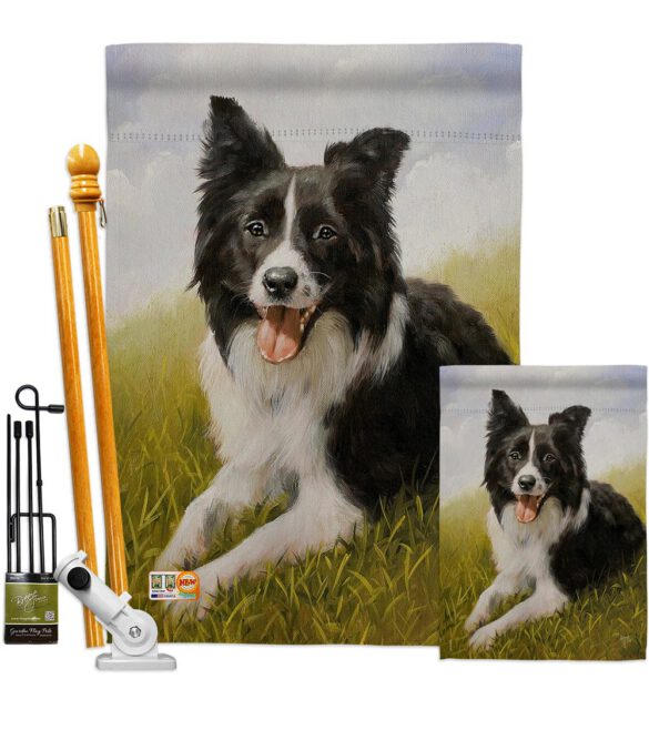 Border Collie - Pets Nature Vertical Impressions Decorative Flags HG110077 Made In USA - Image 6