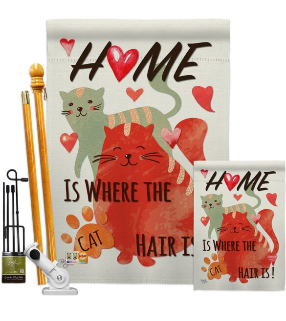 Furry Cat - Pets Nature Vertical Impressions Decorative Flags HG110078 Made In USA - Image 6