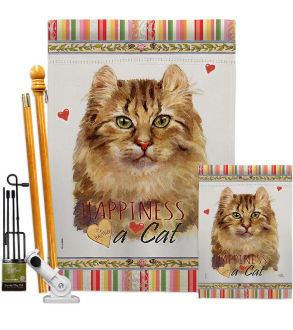 Amerian Curl Happiness - Pets Nature Vertical Impressions Decorative Flags HG110144 Made In USA - Image 7