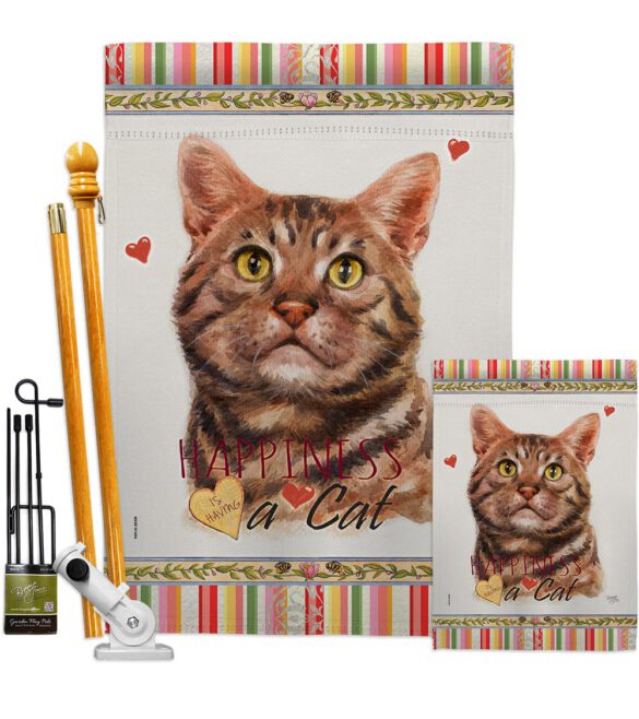 American Short Hair Happiness - Pets Nature Vertical Impressions Decorative Flags HG110147 Made In USA - Image 7