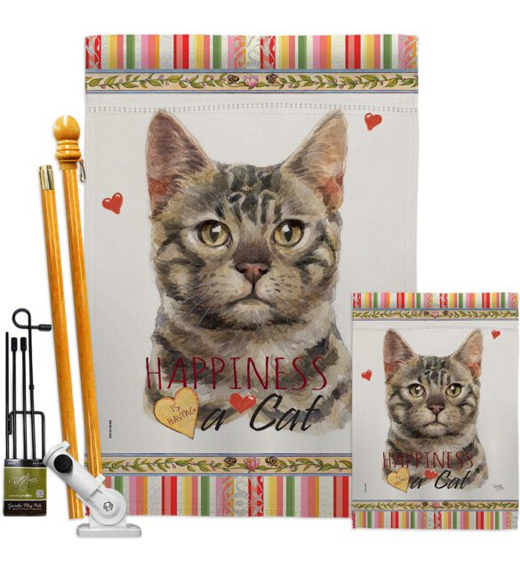 Bengal Happiness - Pets Nature Vertical Impressions Decorative Flags HG110152 Made In USA - Image 6