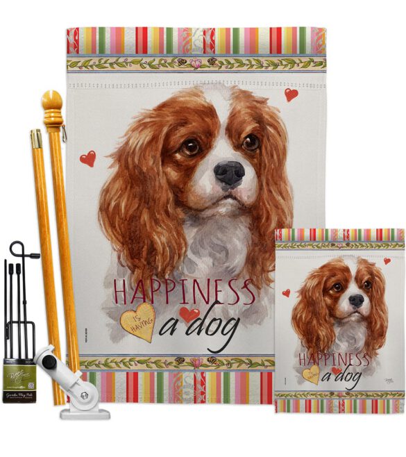 Charles Spaniel Happiness - Pets Nature Vertical Impressions Decorative Flags HG110165 Made In USA - Image 6