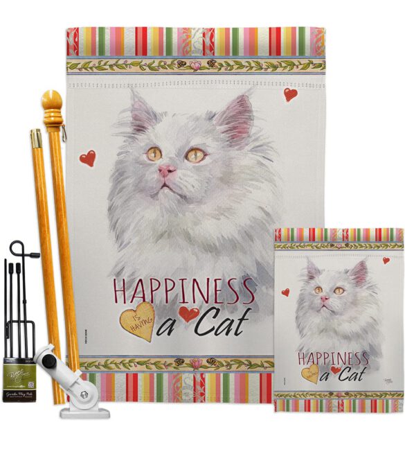 German Long Hair Happiness - Pets Nature Vertical Impressions Decorative Flags HG110173 Made In USA - Image 6
