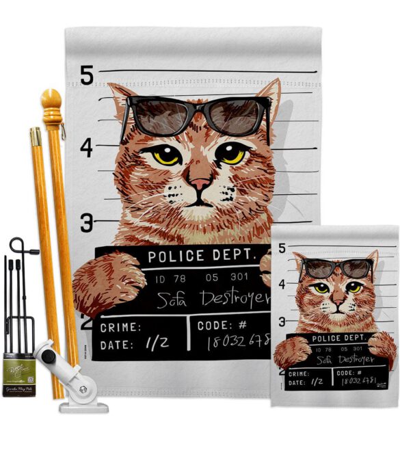 Bad Kitty - Pets Nature Vertical Impressions Decorative Flags HG137530 Made In USA - Image 7