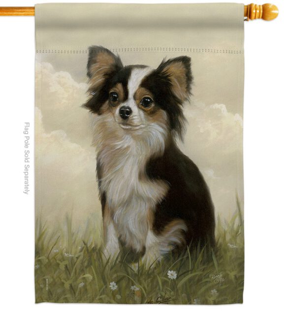 Chihuahua - Pets Nature Vertical Impressions Decorative Flags HG110094 Made In USA - Image 2