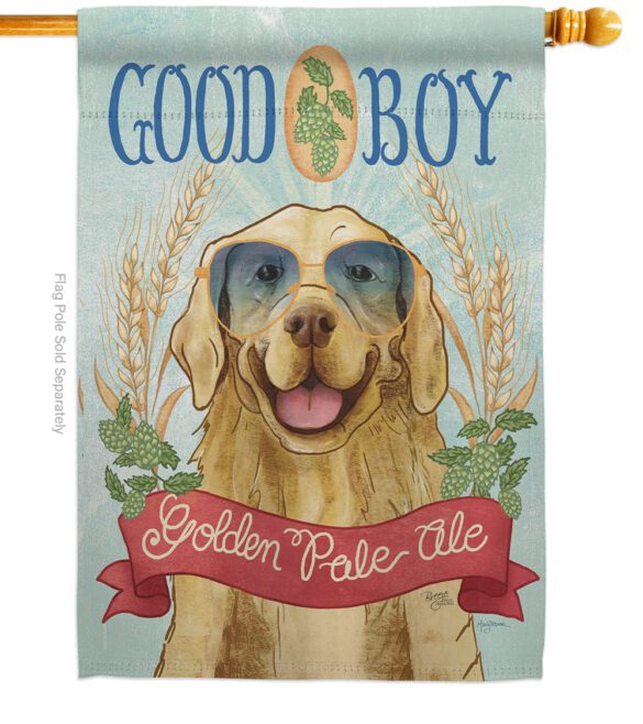 Golden Pale Ale - Pets Nature Vertical Impressions Decorative Flags HG110100 Made In USA - Image 2