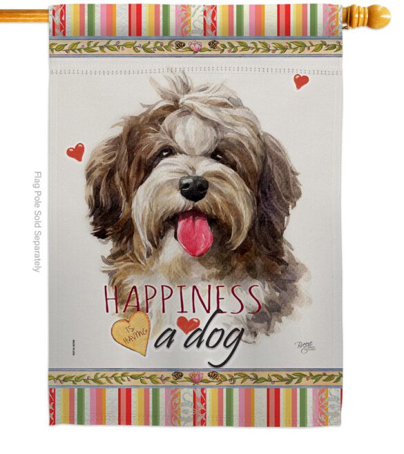 Havanese Cuban Happiness - Pets Nature Vertical Impressions Decorative Flags HG110239 Made In USA - Image 2