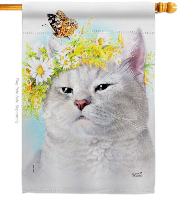 Garden Kitty - Pets Nature Vertical Impressions Decorative Flags HG137546 Made In USA - Image 2