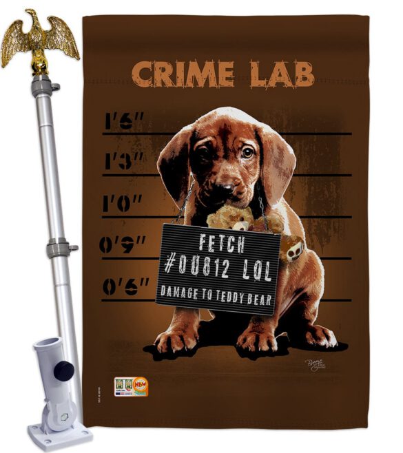 Crime Lab - Pets Nature Vertical Impressions Decorative Flags HG110002 Made In USA - Image 13