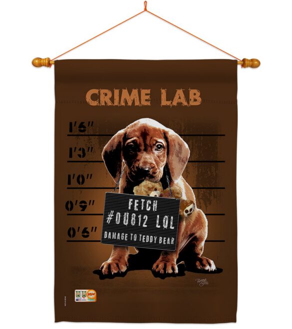 Crime Lab - Pets Nature Vertical Impressions Decorative Flags HG110002 Made In USA - Image 14