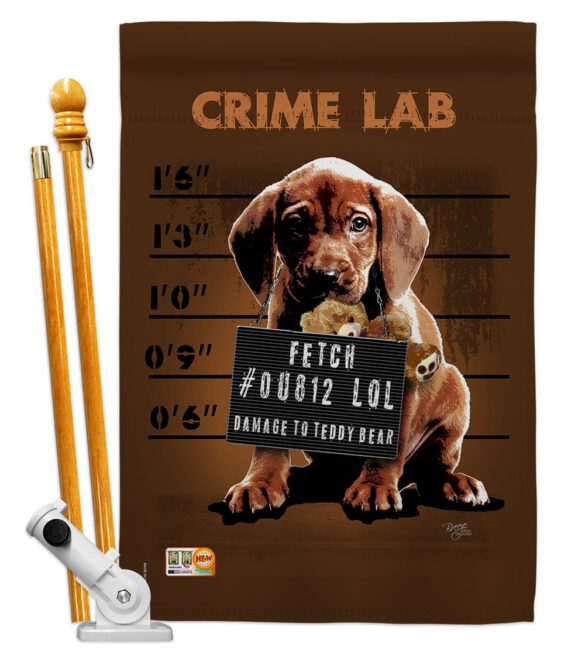 Crime Lab - Pets Nature Vertical Impressions Decorative Flags HG110002 Made In USA - Image 5