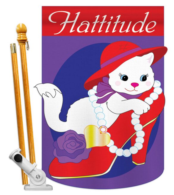 Hattitude - Pets Nature Vertical Applique Decorative Flags HG110035 - Image 5