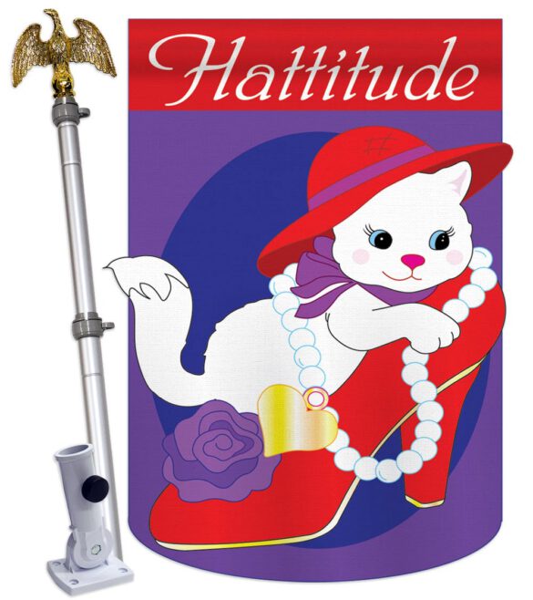 Hattitude - Pets Nature Vertical Applique Decorative Flags HG110035 - Image 9