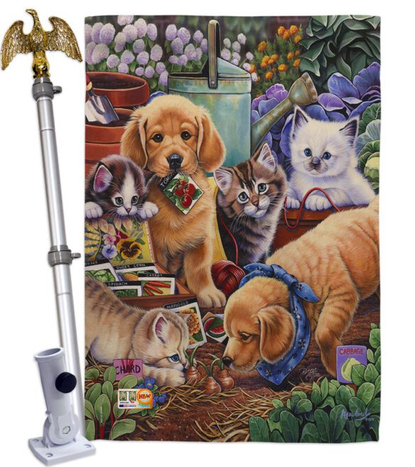 Helpful Garden Paws - Pets Nature Vertical Impressions Decorative Flags HG110045 Made In USA - Image 13