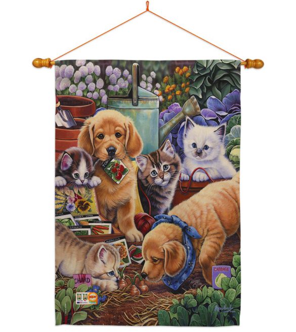 Helpful Garden Paws - Pets Nature Vertical Impressions Decorative Flags HG110045 Made In USA - Image 14