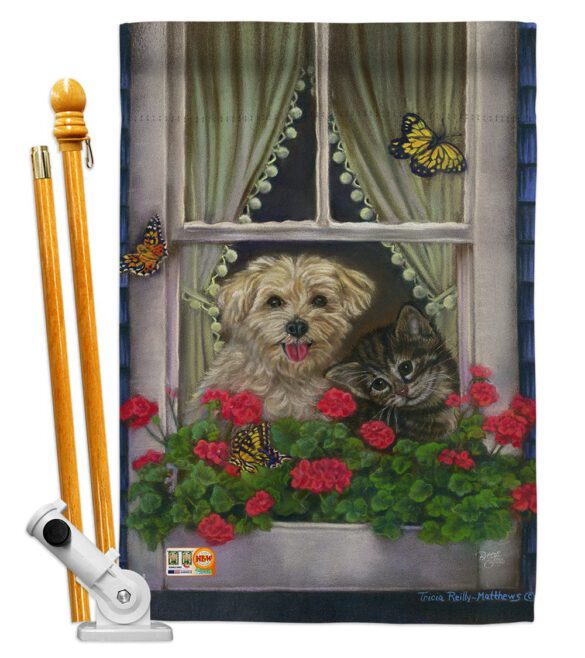 Faithfully Yours - Pets Nature Vertical Impressions Decorative Flags HG110056 Made In USA - Image 5