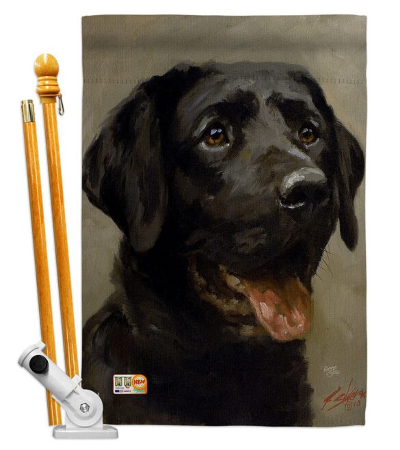 Black Lab - Pets Nature Vertical Impressions Decorative Flags HG110076 Made In USA - Image 5