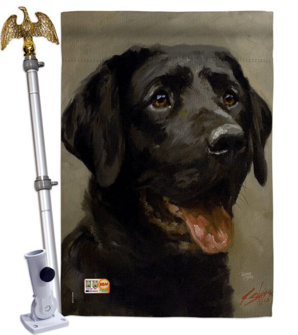 Black Lab - Pets Nature Vertical Impressions Decorative Flags HG110076 Made In USA - Image 13