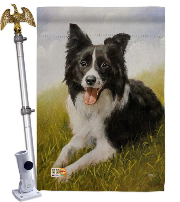 Border Collie - Pets Nature Vertical Impressions Decorative Flags HG110077 Made In USA - Image 13