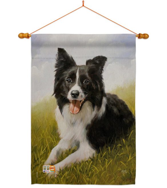 Border Collie - Pets Nature Vertical Impressions Decorative Flags HG110077 Made In USA - Image 14
