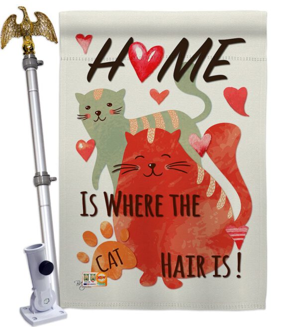 Furry Cat - Pets Nature Vertical Impressions Decorative Flags HG110078 Made In USA - Image 13
